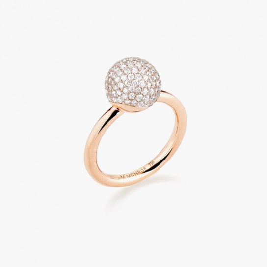 diamond pink ring
